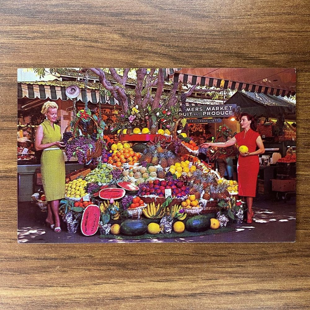 Vintage LA California Souvenir Travel Postcard